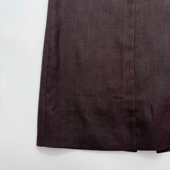 Into The East Slim Linen Halter Skirt - Picture 4 of 12
